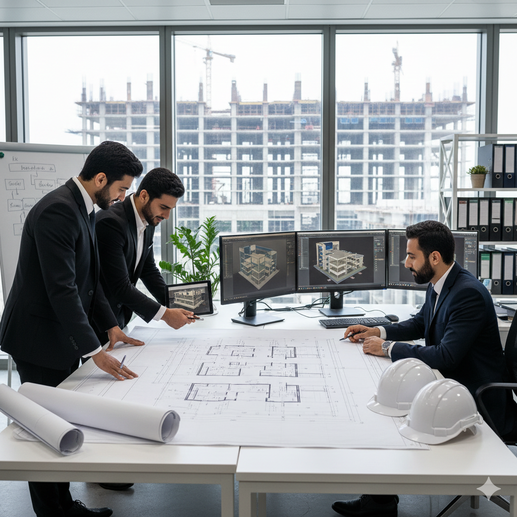 مكتب هندسي متكامل: خدمات تصميم مخطط معماري احترافي